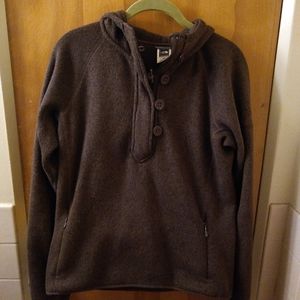 The North Face brown size m hooded sweatshirt